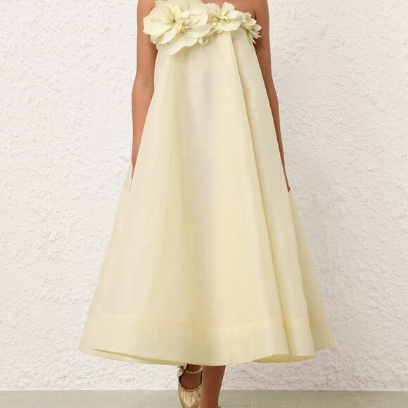 Zimmermann ILLUSTRATION strapless midi dress - Picture 11 of 14